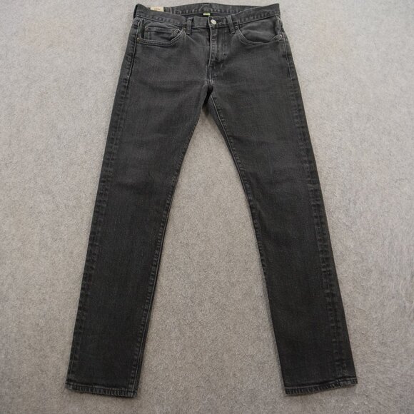 J. Crew Other - J. Crew Jeans Mens 32 Black 484 Mid Rise Kurabo Japanese Denim Zip Fly
